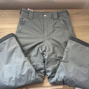 Gray Columbia Ski Pants with Black Trim